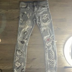 Designer jeans worn twice